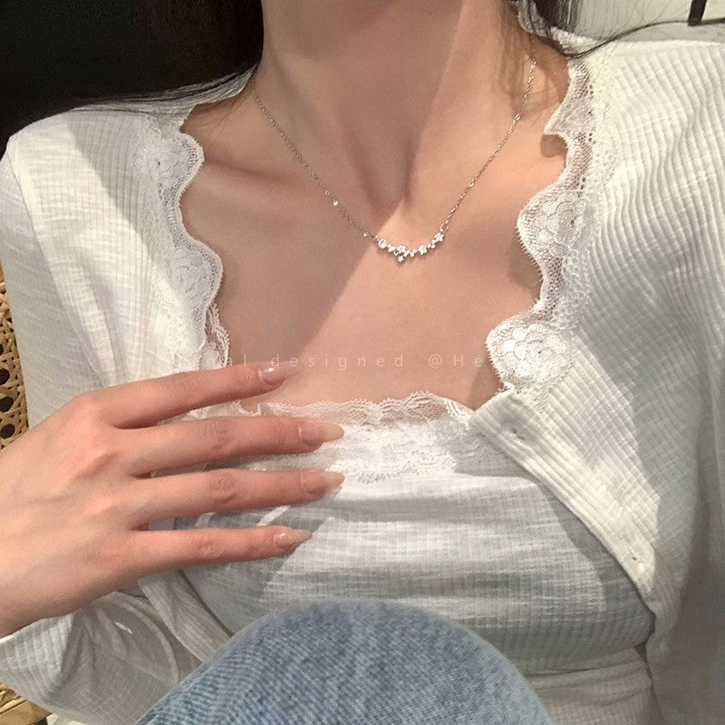 Collares de acero de titanio de corazón al por mayor de corazón